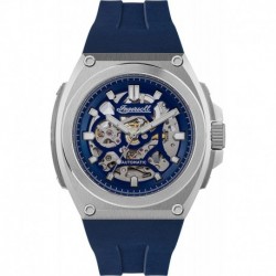 Reloj mid 32500 Ingersoll 1892 The Motion Automatic Mens Watch Blue Dial a PU Plastic Strap I11704, Blue,