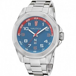 Reloj NAPTBS206 Nautica Men's Quartz Stainless Steel Strap, Silver, 22 Casual Watch Model