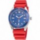 Reloj NAPFWS220 Nautica Men's Stainless Steel Quartz Silicone Strap, Red, 22 Casual Watch Model