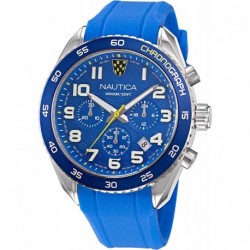 Reloj NAPKBS225 Nautica Men's Key Biscane Grey Blue Silicone Strap Watch