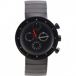 Reloj 3680011 Movado Edge Black Aluminum Dial Swiss Quartz Chronograph Mens Watch