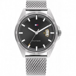Reloj 1791912 Tommy Hilfiger Men's Carter Quartz Watch Stainless Steel Strap, Silver, 20 Model