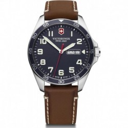 Reloj 241854 Victorinox Men's Field Force Swiss Made Analogue Quartz Stainless Steel Watch Day Date 241848, Brown, Herren Sta