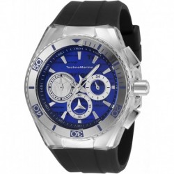 Reloj TM 120024 TechnoMarine Men's Cruise California Stainless Steel Quartz Watch Silicone Strap, Black, 29.1 Model