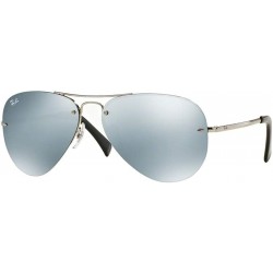 Gafas Ray Ban RB3449 003 30 59M Silver Mirror Sunglasses For Men Women