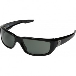 Gafas SPY Optic Dirty Mo Sunglasses Gloss Black Grey Green Polarized Lens Sticker