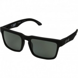 Gafas Spy Helm Sunglasses Matte Black w Grey Green Polarized Lens Sticker