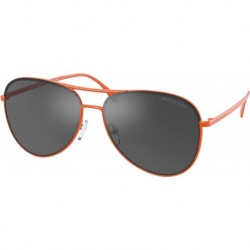 Gafas Michael Kors MK1089 Kona 4378 Sunglasses Orange w Gunmetal Mirror 59mm