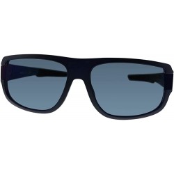 Gafas Prada Linea Rossa PS 03WS UR701G Grey Plastic Rectanlge Sunglasses Blue Mirror Lens