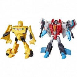 Figura Transformers Toys Heroes Villains Bumblebee Starscream 2 Pack Action Figures for Kids Ages 6 Up, 7 inch Amazon Exclusi