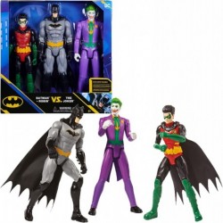 Figura DC Comics, Batman Robin vs. The Joker, 12 inch Action Figures, Kids Toys for Boys Girls Ages 3 Up