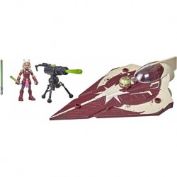 Figura Star Wars Toys Mission Fleet Ahsoka Tano Delta 7 Jedi Starfighter, Starfighter Strike 2.5 Inch Scale Figure Vehicle, A