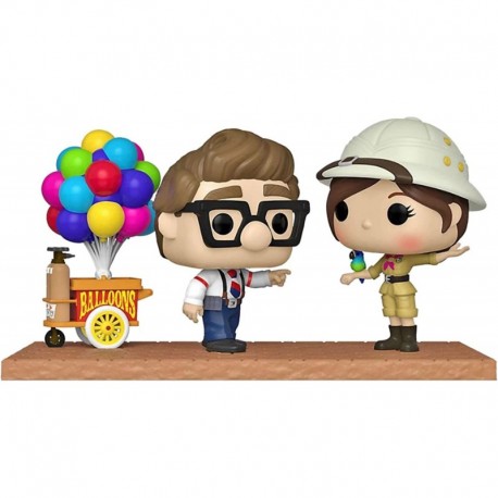 Figura Funko Pop! Moment Disney Pixar Up Carl & Ellie Balloon Cart Vinyl Figures BoxLunch Exclusive