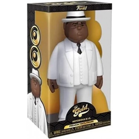 Figura Funko Pop! Vinyl Gold Biggie Smalls White Suit 12"