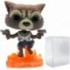 Figura Marvel Guardians The Galaxy Vol. 2 Flying Rocket Raccoon Funko Pop! Vinyl Figure Includes Compatible Pop Box Protector