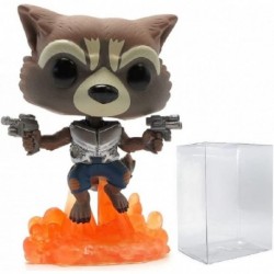 Figura Marvel Guardians The Galaxy Vol. 2 Flying Rocket Raccoon Funko Pop! Vinyl Figure Includes Compatible Pop Box Protector