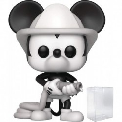 Figura Disney Mickey's 90th Anniversary Firefighter Mickey Funko Pop! Vinyl Figure Includes Compatible Pop Box Protector Case
