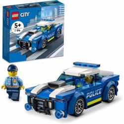 LEGO City Police Car 60312 Building Kit for Kids Aged 5 Up Includes a Officer Minifigure Toy Flashlight Cap 94 Pieces