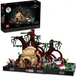 LEGO Star Wars Dagobah Jedi Training Diorama 75330 Building Kit for Adults Brick Built Collectible Display 1,000 Pieces