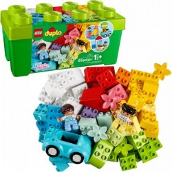 LEGO DUPLO Classic Brick Box 10913 First Set Storage Box, Great Educational Toy for Toddlers 18 Months up 65 Pieces