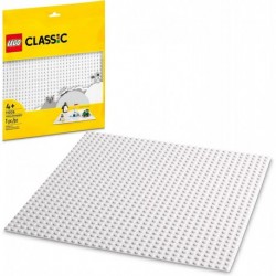 LEGO Classic White Baseplate 11026 Building Kit Square 32x32 Landscape for Open Ended, Imaginative Play Can be Given as a Bir