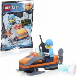 LEGO City Winter Holiday Minibuild Arctic Explorer Minifigure Snowmobile 40 Pieces