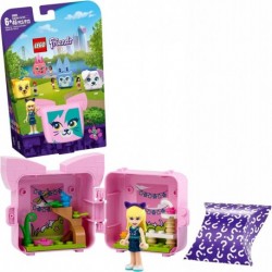 LEGO Friends Stephanie's Cat Cube 41665 Building Kit Kitten Toy for Kids a Stephanie Mini Doll Makes Creative Gift Who Love P