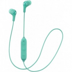 Audífonos JVC Soft Wireless Earbud Stayfit Tips, Remote Mic Bluetooth Green HA FX9BTG