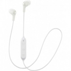 Audífonos JVC Soft Wireless Earbud Stayfit Tips, Remote Mic Bluetooth White HA FX9BTW