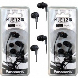 Audífonos Panasonic RPHJE120 Ear Headphone, 2 Pack, Black
