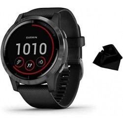 Reloj Garmin vívoactive 4, GPS Smartwatch, Features Music, Body Energy Monitoring, Animated Workouts More, Black, Kwalicable