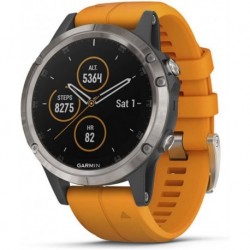Reloj Garmin fenix 5 Plus, Premium Multisport GPS Smartwatch, Features Color Topo Maps, Heart Rate Monitoring, Music Contactl