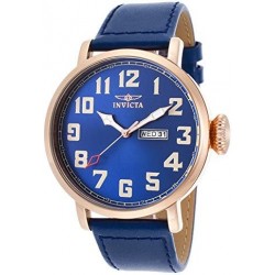 Reloj 18433 Invicta Mens Vintage Blue Leather Strap Watch