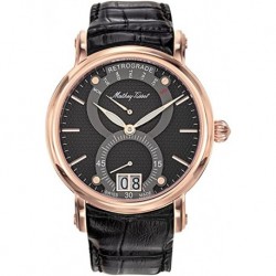 Reloj H7022PN Mathey Tissot Retrograde 1886 Quartz Black Dial Men's Watch