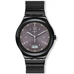 Reloj YWB405MA Swatch Men's Quartz Watch Stainless Steel Strap, Black, 20 Model