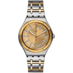 Reloj YWS410G Swatch Men's Irony Gold Stainless Steel Swiss Quartz Watch