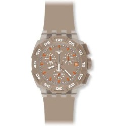Reloj SUIT400 Swatch Men's Plastic Analog Beige Dial Watch