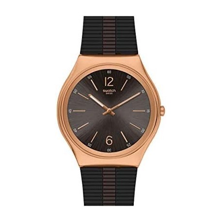 Reloj SS07G102 Swatch Bienne Night Quartz Black Dial Men's Watch