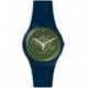 Reloj SUON113 Swatch Buchetti Green Skeleton Dial Plastic Rubber Quartz Men's Watch
