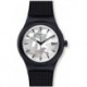 Reloj SUTB407 Swatch Men's Quartz Watch Silicone Strap, Black, 22 Model