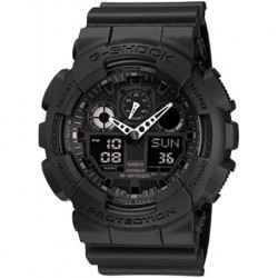 Reloj GA100 1A1 G Shock Combination Miltary Watch Matte Black model number is GA 100 1A1CU Casio