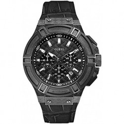 Reloj W0408G1 Guess Gent Mens Analog Quartz Watch Synthetic Leather Bracelet