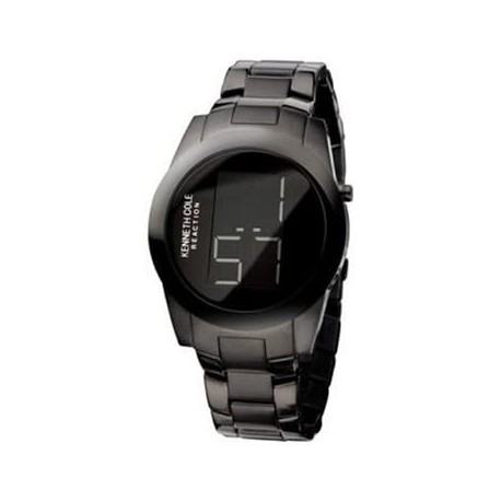Reloj KC3717 Kenneth Cole Men's Reaction Round Black Stainless Steel Bracelet Watch