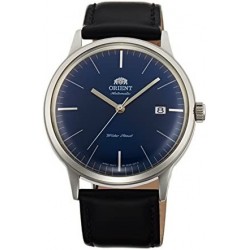Reloj FER2400LD0 Orient Men's 'Bambino Version 3' Japanese Automatic Stainless Steel Leather Dress Watch, Color:Black Model
