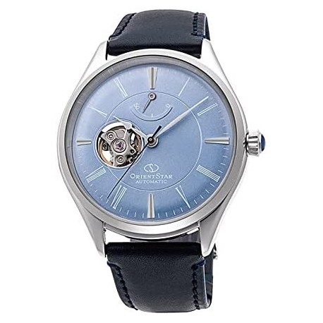 Reloj RK AT0203L Orient Star Men's Leather Classic Semi Skeleton Watch Shipped from Japan