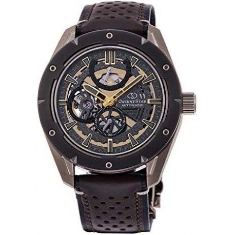 Reloj RK AV0A04B Orientstar Men's Avant Garde Skeleton Automatic Watch, Sports Watch Brown Wristwatch Shipped from Japan