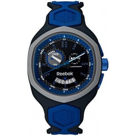 Reloj RF SHB U6 PNIN NL Reebok Hexablade Chrono Men's Date Watch Black Blue Shark Gray