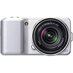 Cámara Sony Alpha NEX 3 Interchangeable Lens Digital Camera w 18 55mm Silver 14.2 Mpix