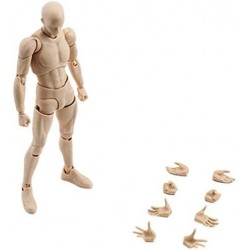 Figura INSO Body kun Action Figure Set, Models for Artists, 5.9 Inch Skin