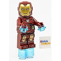 LEGO Superheroes Iron Man Silver Hexagon on Chest Power Blasts for Hands Feet